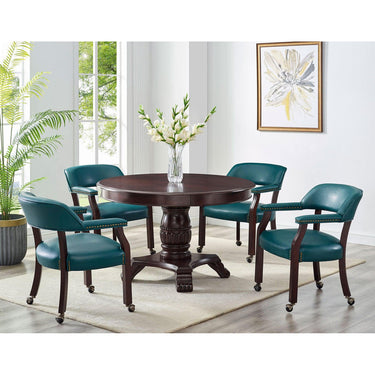 Poker Dining Table Mirage, Round, 52'', 6-person